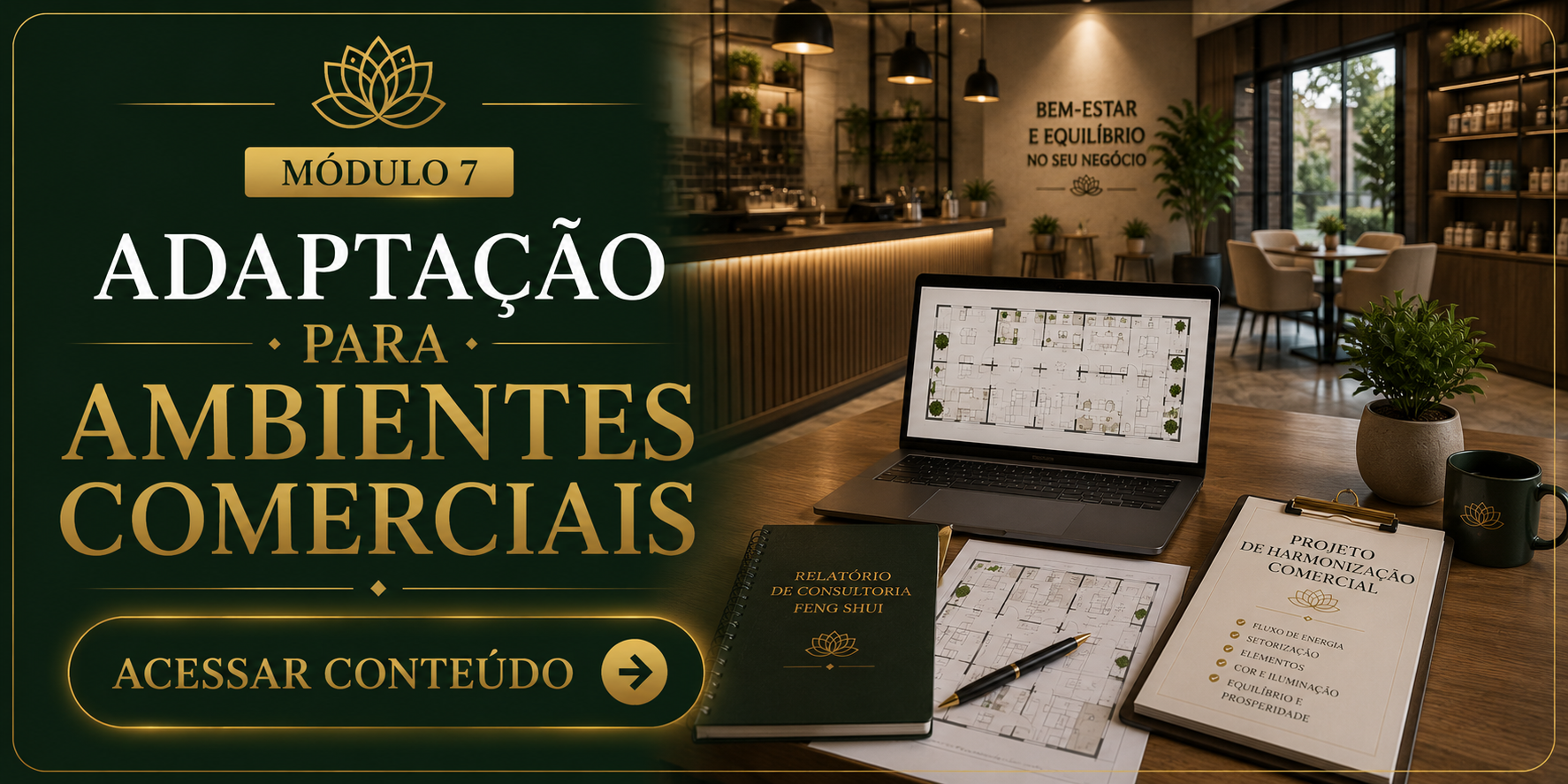 Módulo de ambientes comerciais