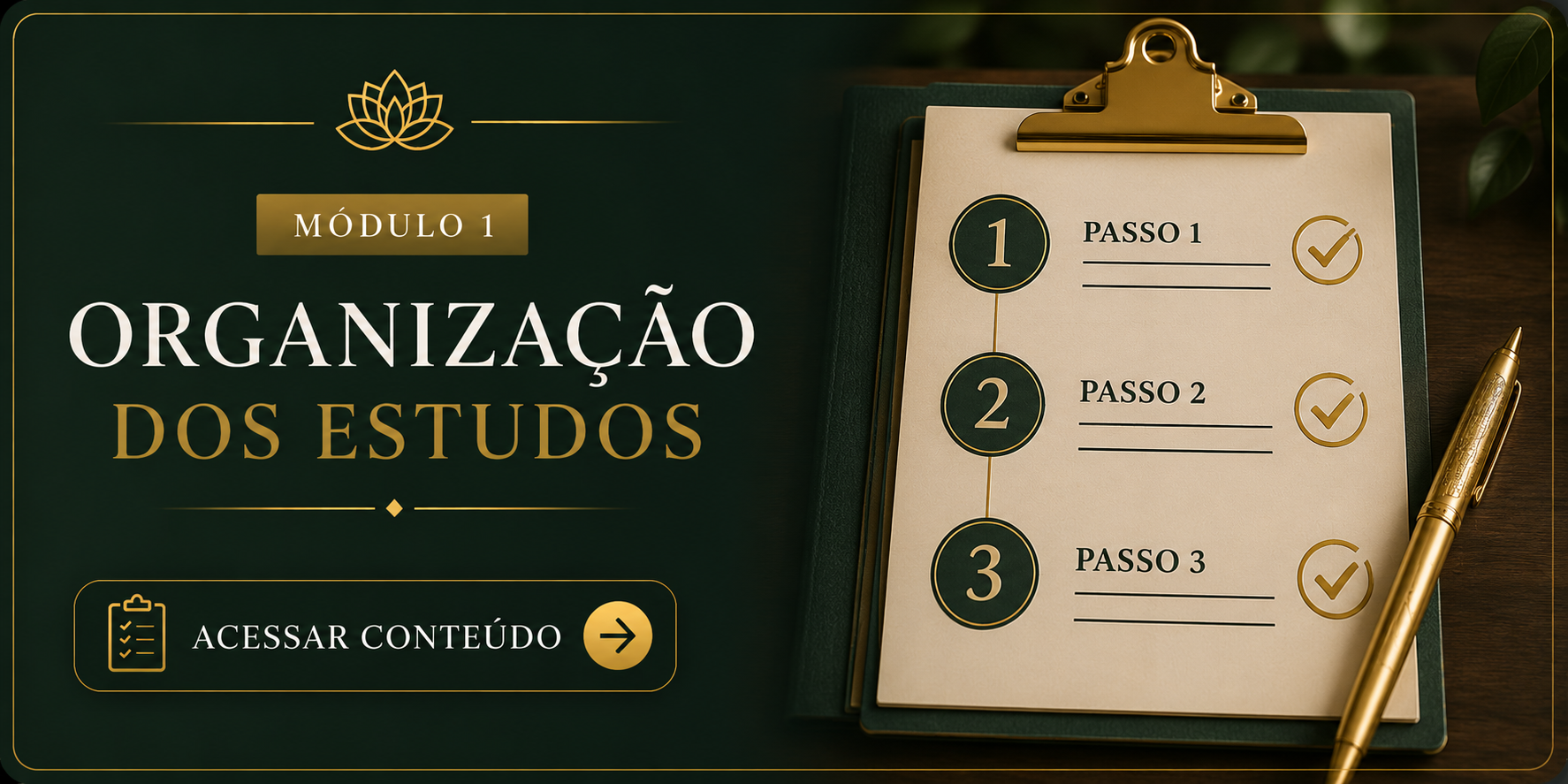 Módulo Organização dos Estudos