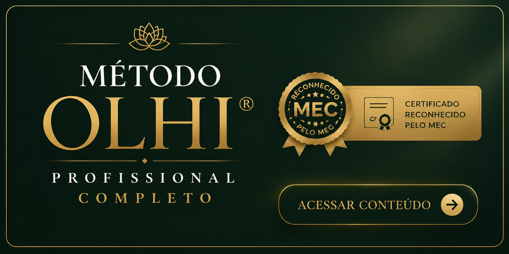 Capa do Método OLHI® Profissional no notebook