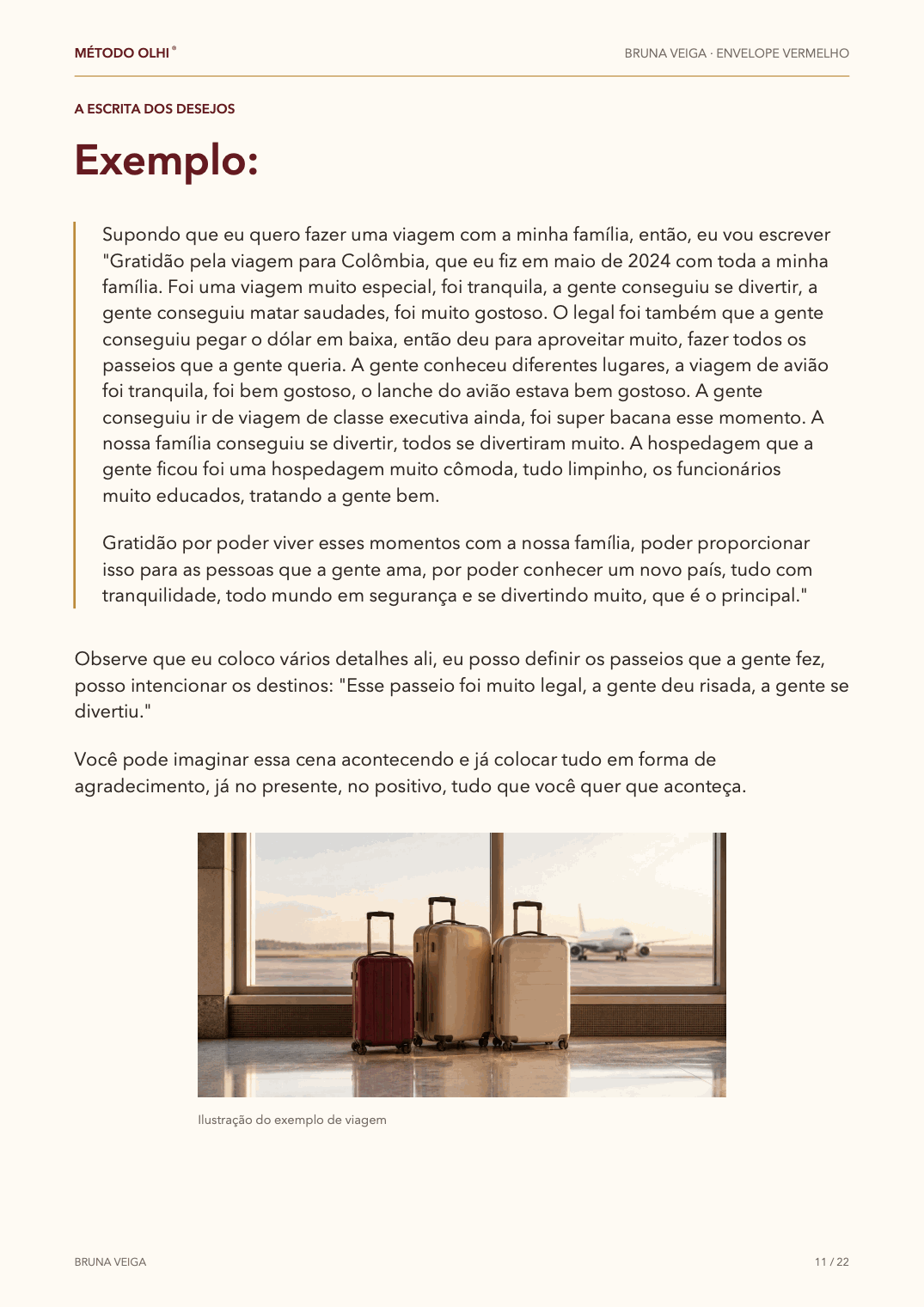 Envelope Vermelho • Escrita das intenções